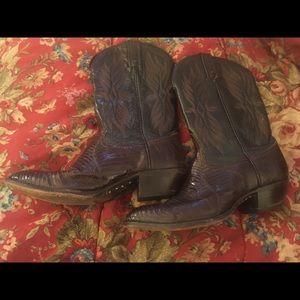 Tony Lama brown cowboy boots!